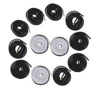 SHINEOFI 12 pièces Kit de de Remplacement pour Pantalon avec Embouts Métalliques Lacets Robustes pour Serrage Multiples Couleurs pour Vêtements et Sports