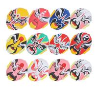 SHINEOFI 12 Pièces Masque de Théâtre de Pékin Floqué en Plastique