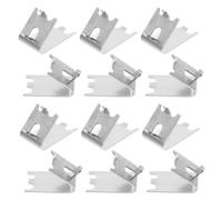 SHINEOFI 12 Pièces Pince pour Réfrigérateur, Support de Clayette | Bruit, Antidérapant et Solide, Installation Facile pour Rangement Commercial