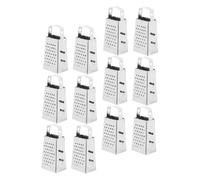 SHINEOFI 12 pièces Râpe à Fromage Mini Faces Acier Inoxydable avec Manche Cœur Râpe Multifonction pour Fromage Légumes Gingembre Coupe Précise et Compacte pour Cuisine