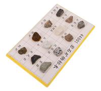 SHINEOFI 12 pièces Spécimens de Roches Minérales pour Affichage Collection de Pierres Naturelles avec Textures Visibles Adapté pour Salle de Classe Géologie et Laboratoire