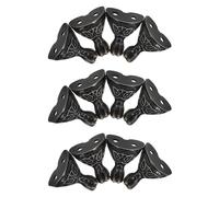 SHINEOFI 12 Pièces Zinc Alloy Retro Box Legs with Corner Protectors Vintage Metal Jewelry Case Feet for Edge Protection and Stable Support of Treasure Chests and Cabinets