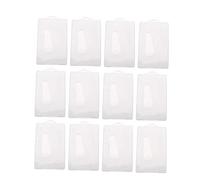 SHINEOFI 12pièces Couverture Transparente Lot de Protections pour Carte Identité Et Banque avec Trou Ouverture pour Porte-Bus Et Porte-