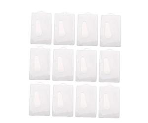 SHINEOFI 12pièces Couverture Transparente Lot de Protections pour Carte Identité Et Banque avec Trou Ouverture pour Porte-Bus Et Porte-