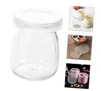 SHINEOFI 12pièces Pot De Yaourt Verre Avec Couvercle Récipient Pour Boissons Laitières Réutilisable Petit Pot Pour Confiture Miel Yaourt