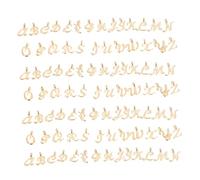 SHINEOFI 130 Pièces Mini Pendentifs Lettres Alliage A Z pour Bracelets et Colliers Diy Charms Alphabet Résistants et Accessoires Personnalisables pour Création de Bijoux