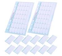 SHINEOFI 14 Feuilles Recharges Papier pour Classeur de Budget A6 à 6 Anneaux Planificateur Budgétaire Mensuel et Organisation pour Bureau et Maison