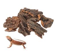 SHINEOFI 14 Pièces Cachette pour Reptiles Plateforme Multifonctionnelle en Écorce Naturelle Favorise Le Comportement Naturel pour Terrarium des Geckos et Reptiles Aquarium