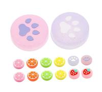 SHINEOFI 14pièces Capuchons De Pouce Switch Silicone Chat Griffes Lumineux Grip Confortable Pour Manettes Housse Remplacement Boutons Animal Gamer