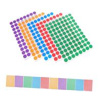 SHINEOFI 15 feuilles Autocollants Ronds Colorés Gommettes Autocollantes Auto-adhésives pour Étiquetage Codage Couleur et Organisation Bureau École Maison Couleurs Points