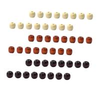 SHINEOFI 150 pièces Perles pour Décoration de Vêtements et Accessoires DIY Lot de Perles Rondes Blanc Marron Foncé Marron pour Artisanat et Décorations Festives