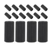 SHINEOFI 16 embouts antidérapants de frein en plastique pour fauteuil roulant, compatibles avec déambulateur, lot de 16, contrôle amélioré pour mobilité