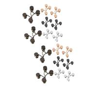 SHINEOFI 16 Ensembles De Boutons De Réglage De La Taille Des Jeans Connecteur De Vêtement Outils Brillants Bouton De Vêtement Douilles D'Ampoule Bras De Soudure Haltère Douille