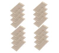 SHINEOFI 16 pièces Marque Pages Robustes pour Broderie Au Point de Croix Étiquettes Rectangulaires Vierges pour DIY Pendentifs Artisanaux Personnalisables pour Lectures et