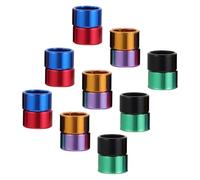 SHINEOFI 18 pcs Anneaux de Jambe Aluminium pour Pigeons Multicolores Identification Codée pour Gestion de Volée Accessoires pour Pigeon Voyageur et Élevage