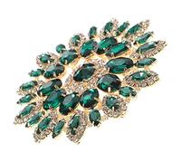 SHINEOFI 1pièce Brooch Patch Avec Applique Décorative Forme Pour Vêtements Accessoires De Mode Et Vert Base Dorée