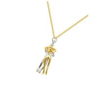 SHINEOFI 1Pièce Collier Couple Élégant Pendentif de Cou Chic pour Femme de Saint Valentin Accessoire pour Amour