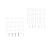 SHINEOFI 2 Ensembles Agrafe De Miroir Clips en Verre D'armoire Clip De Fixation Clips De Miroir Transparents Clips De Verre Miroir Kit De Clips De Support De Rétroviseur Plastique