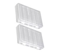 SHINEOFI 2 ensembles Boîte de Rangement Transparente pour Monnaie Lot Capsules Rondes Ajustables et Joint Étanche Organiseur de Collection pour