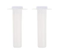SHINEOFI 2 Ensembles Bouchon de Vidange Rond en Plastique Blanc pour Drain de Congélateur et Réfrigérateur, Facile à Installer, Dimensions 8,5x4,5x4,5cm, Résistant Utilisation Fréquente