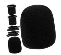 SHINEOFI 2 ensembles Couvre Microphone Mousse Épaisse Protection pour Microphone Ktv Accessoires Salpêtrée Set Pratique pour Utilisation Intérieure et Extérieure
