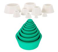 SHINEOFI 2 Ensembles Ensemble de Bouchons Entonnoirs en Caoutchouc pour Filtration en Laboratoire Surface Lisse, Compatibilité Large et Étanchéité Améliorée, pour Filtration Chimique