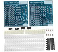 SHINEOFI 2 ensembles Kit Apprentissage Soudure Électronique pour Débutants et Plaque Prototypage DIY avec Composants pour Exercices et Amélioration Continue des Compétences