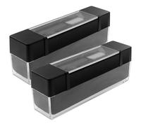 SHINEOFI 2 Ensembles Kit de Nettoyage pour Platine Vinyle, Brosse Antistatique en Vinyle, Plastique Noir, pour Stylet et Plateau Tournant, Nettoyage Sûr en Studio Professionnel