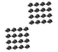 SHINEOFI 2 Ensembles Lot De Clips Autocollants Pour Câbles Mini Clips Adhésifs Pour Gestion De Fils Et Support Durable Sans Perçage Pour Bureau Et Maison Organisateur Câble 50 Pièces * 2