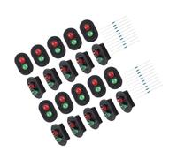 SHINEOFI 2 Ensembles Miniature Signal Lights for Table Decoration Realistic Simulation Traffic Lamps with and Lights Model Accessories for DIY Micro Landscape