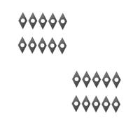 SHINEOFI 2 Ensembles Outil De Nettoyage De Joints Acier Tungstène Pour Fissures De Carrelage Grattoir À Joints Diamanté Pour Éliminer Mousse Résidus Salissures 10 Pièces * 2