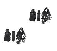 SHINEOFI 2 Ensembles Support de Radio Ajustable Harnais Ergonomique pour Pompiers Pochette de Protection Extérieure Compatible Les Modèles Facile à Utiliser