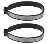 SHINEOFI 2 Paires Clips Réfléchissants pour Pantalon de Cyclisme en Plastique, Sangles de Jambe Unisexes pour Vélo Design Haute Visibilité, pour Déplacements Urbains