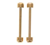 SHINEOFI 2 Pièces Accessoire Montre Or en Acier Inoxydable Structure Plate Rainurée pour Remplacement sans Couture Compatible Bracelets Céramiques et Barres Ressorts pour Usage Quotidien