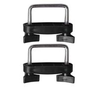 SHINEOFI 2 Pièces Adaptateur pour Galerie de Toit Voiture en Métal et Plastique Fixation sans Outil, Structure à Verrouillage Synchronisé Double Face pour Voyage Longue Distance en