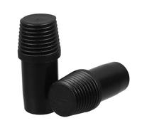 SHINEOFI 2 Pièces Adaptateur pour Manche de Balai Noir en Plastique Type | Embout Fileté Pratique, Installation et Retrait Faciles, Usage Maison ou Bureau, Compatible Balai
