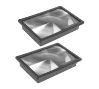 SHINEOFI 2 Pièces Amplificateur Écran pour Téléphone Pliable de Loupe Acrylique Durable pour Visionnage de Support Pratique pour Smartphones