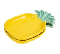 SHINEOFI 2 pièces Assiette Sauce Ananas Lot de Petites Coupelles Pratiques pour Sauce Soja Condiments Décoration Table Cuisine
