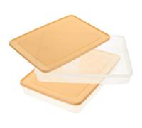 SHINEOFI 2 Pièces Boîte de Rangement Empilable pour Oeufs Conteneur Plastique pour Réfrigérateur Organisateur de Stockage Oeufs Couleur Beige Évite Roulement et Écrasement