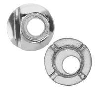 SHINEOFI 2 Pièces Boucle de Patin Réglable Remplacement de Boucle de Patin en Alliage D'aluminium Argenté Rivets et Vis Femmes et Garçon et Filles