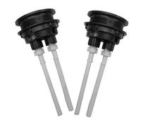 SHINEOFI 2 pièces Bouton Réservoir Chasse Double Rond Rose Doré Kit Remplacement Mécanisme Chasse pour Toilette Âge Durable Double Rinçage