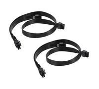 SHINEOFI 2 Pièces Câble Dextension Pcie Broches à Double Broches Câble GPU Durable à Résistance pour Transmission Stable Délectricité Compatible Gestion Optimisée