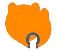 SHINEOFI 2 Pièces Cache-lampe Protection UV en Plastique Orange D'ours pour Ongles Portable et Résistante la Déformation, pour Usage à Domicile et Salons