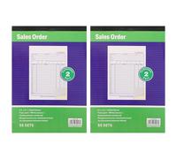 SHINEOFI 2 Pièces Carnet de Reçus Blanc A5 Couverture Imperméable et Déchirable, Formulaire de Commande pour Restaurant, D'erreurs et Enregistrement Facile pour Magasins