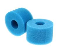 SHINEOFI 2 pièces Cartouche Filtre Éponge Réutilisable pour Piscine Filtration Anti-bouchage et Flexible pour Pompe de Bassin Extérieur