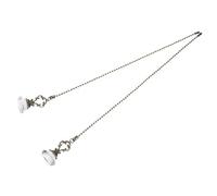 SHINEOFI 2 pièces Chaînes de Traction Cristal Vintage pour Ventilateur de Plafond et Lampe à Tirage Pendentifs Transparent pour Décoration Intérieure