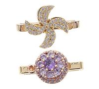 SHINEOFI 2 Pièces Charms pour Montre avec Boucles Rotatives Accessoires Délicats pour Bracelet de Montre Décorations Pratiques et Légères