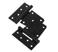 SHINEOFI 2 Pièces Charnières de Porte Robustes pour Portes de Grange Portails Charnières Réglables Noir pour Applications Lourdes Installation Facile Polyvalente