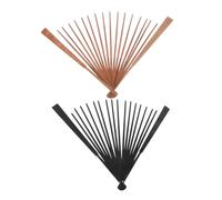 SHINEOFI 2 Pièces Chinese Fan Frame Bamboo Foldable Fan Ribs for DIY Handmade Paper Craft Home Decor Art Projects Family Activities