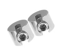 SHINEOFI 2 pièces Clips de Câble Acier Inoxydable Serre-câbles Plats pour Fixation Rapide de Câbles Métalliques Adaptés pour Filet de Jardin et Mobilier Extérieur